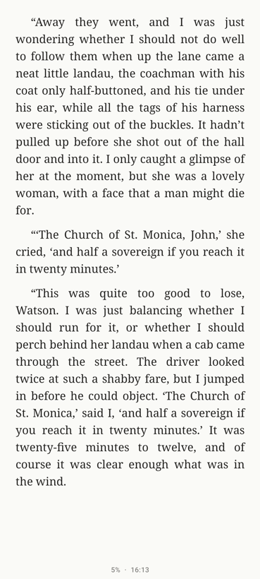 A reading page in Lectern with careful serif type on a warm page